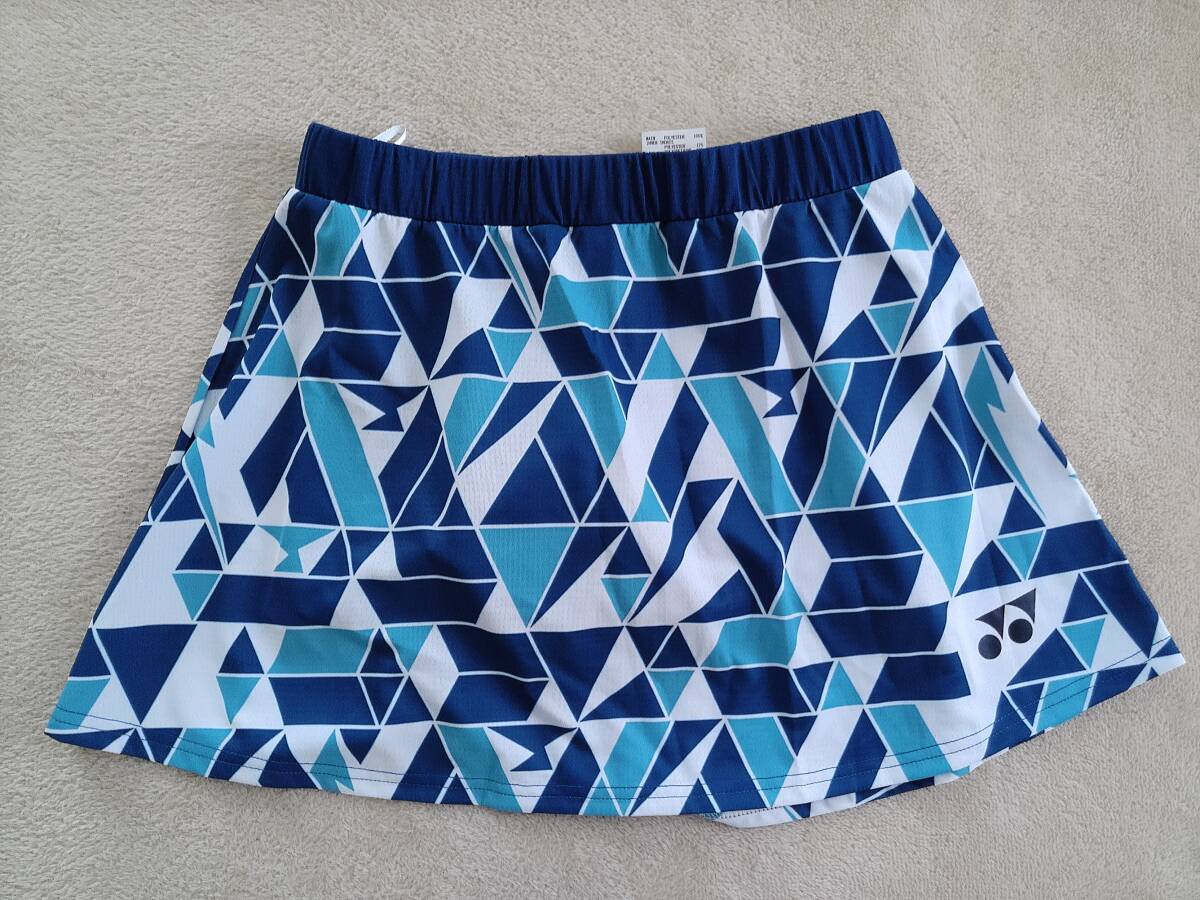 ※バドミントン※スコート※YONEX※ブルー×ホワイト※サイズL※拍卖