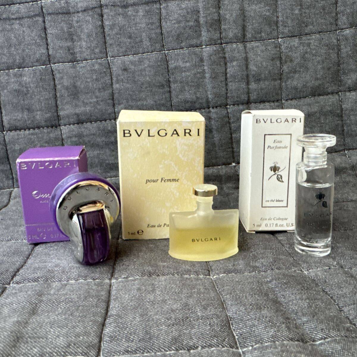 BVLGARI ブルガリ プールファム オードパルファム OMNIA AMETHYSTE オムニア アメジスト オ・パフメ オーテブラン オーデコロン 各5ml 香水拍卖