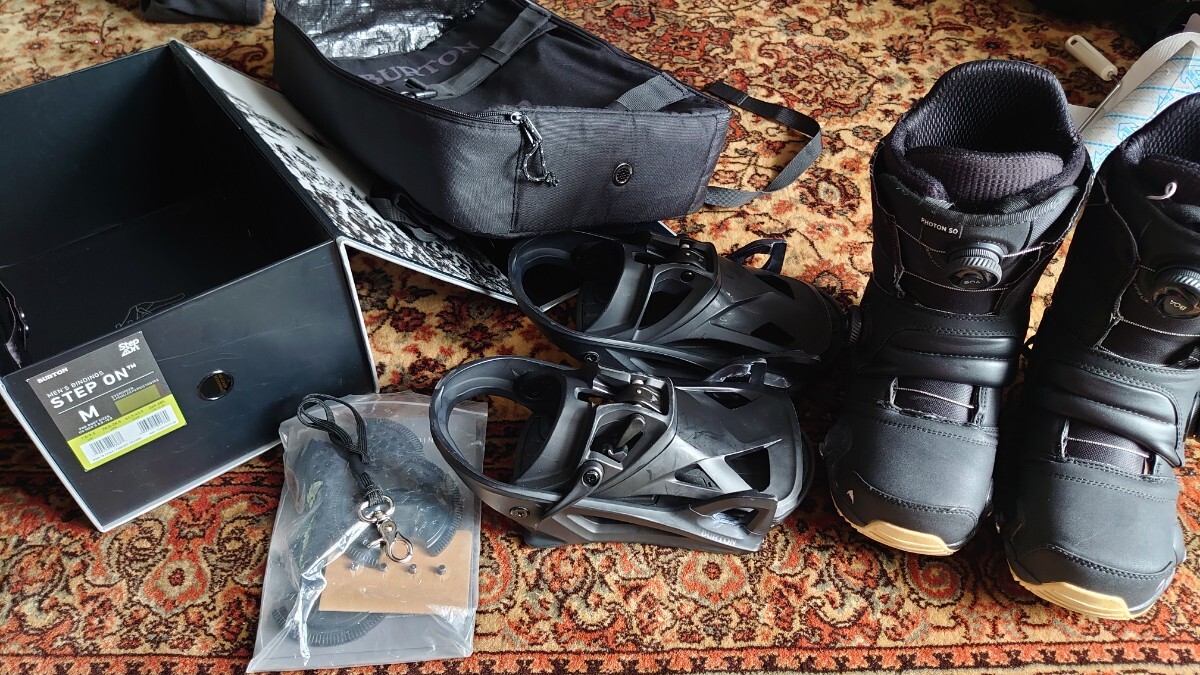 BURTON STEP ON PHOTON WIDE 26.5cm 中古品 SET拍卖