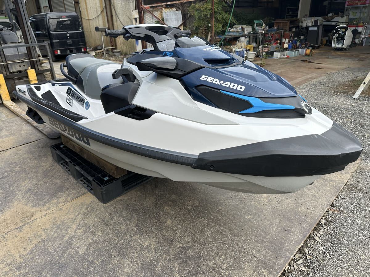 売切! 愛媛県 2022年 シーデゥー フィッシュ プロ スポーツ 170 SEADOO 水上バイク ジェットスキー 書類有 引取 陸送相談可 船検R11年まで拍卖