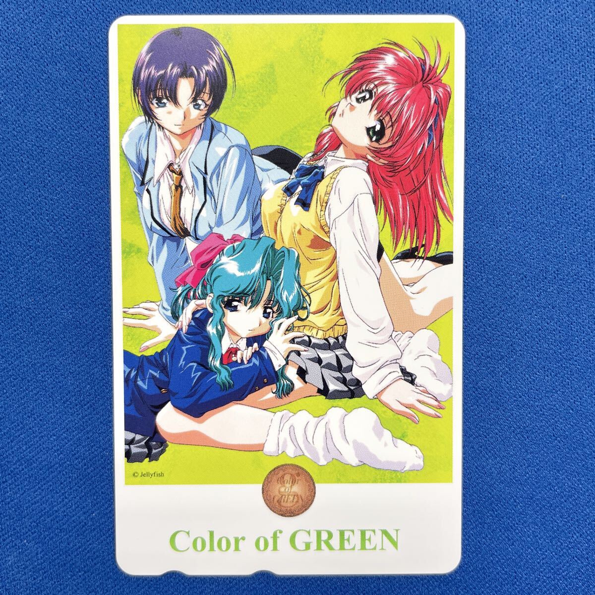 T358【未使用】GREEN 秋空のスクリーン Color of GREEN 古美明 Jellyfish テレカ テレホンカード 拍卖