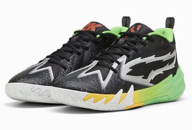 27cm 新品正規品 NBA 2K × PUMA SCOOT ZEROS BLACK/GREY-RED-LIME プーマ スクート ゼロ ブラック/グレー ライム 309841拍卖