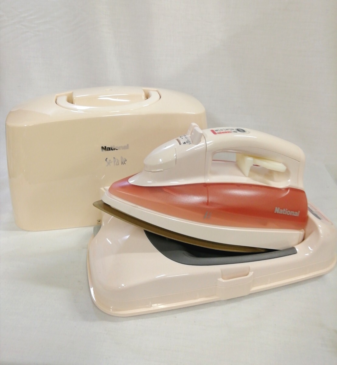 g_t Q192 【ナショナル National コードレス スチーム アイロン】 NI-L70-P ピンク 長期保管 美品 通電確認済み拍卖