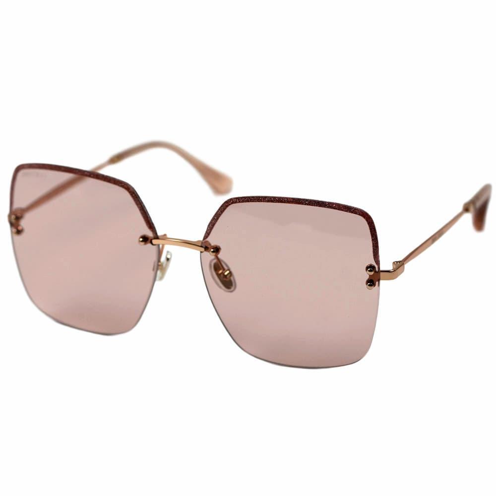 美品 ジミーチュウ サングラス レディース ローズゴールド ピンク NUDE JIMMY CHOO TAVI/S FWM U1 IT TAVI-S-FWM-U1 長期保管品拍卖