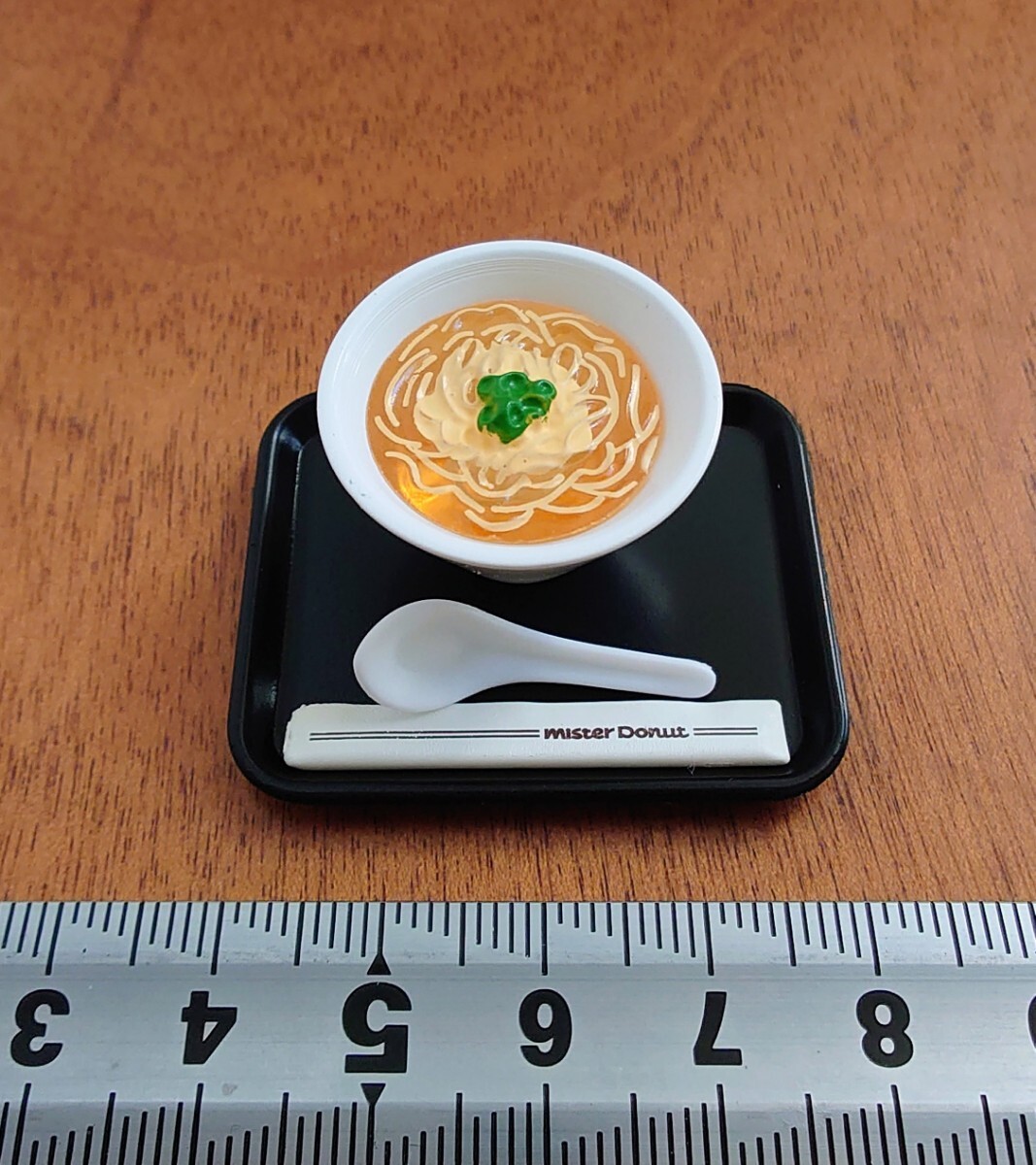 リーメント まぁるいしあわせ ミスタードーナツ 汁そば 今日のランチは汁そばに決まり!ミニチュア フィギュア ガチャ拍卖