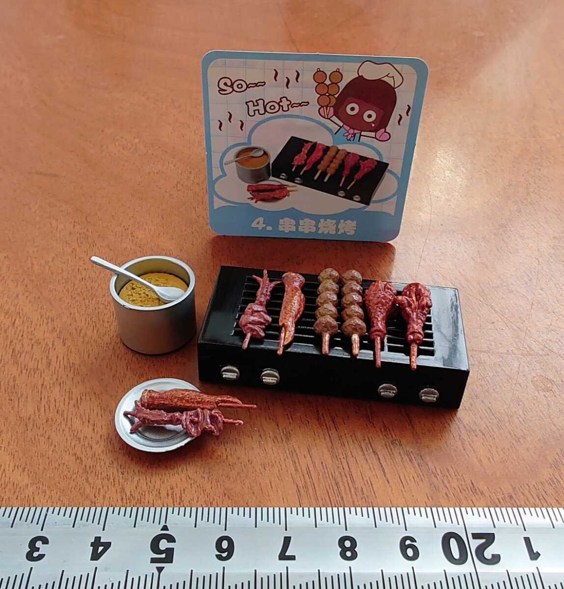 ミニチュア orcara オルカラ 串焼き バーベキュー セット 屋台 フードショップ リーメント風 ミニチュアフード 拍卖