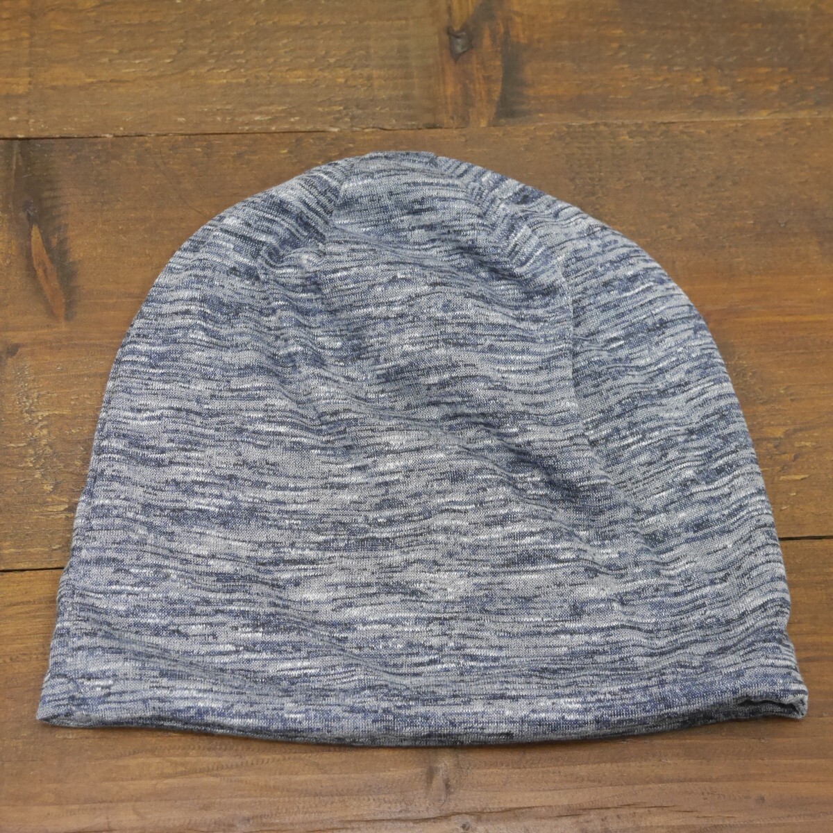 ストライプ ルーズ ニットキャップ シンプル グレー 暖か 送料\450 男女OK メンズ レディース拍卖