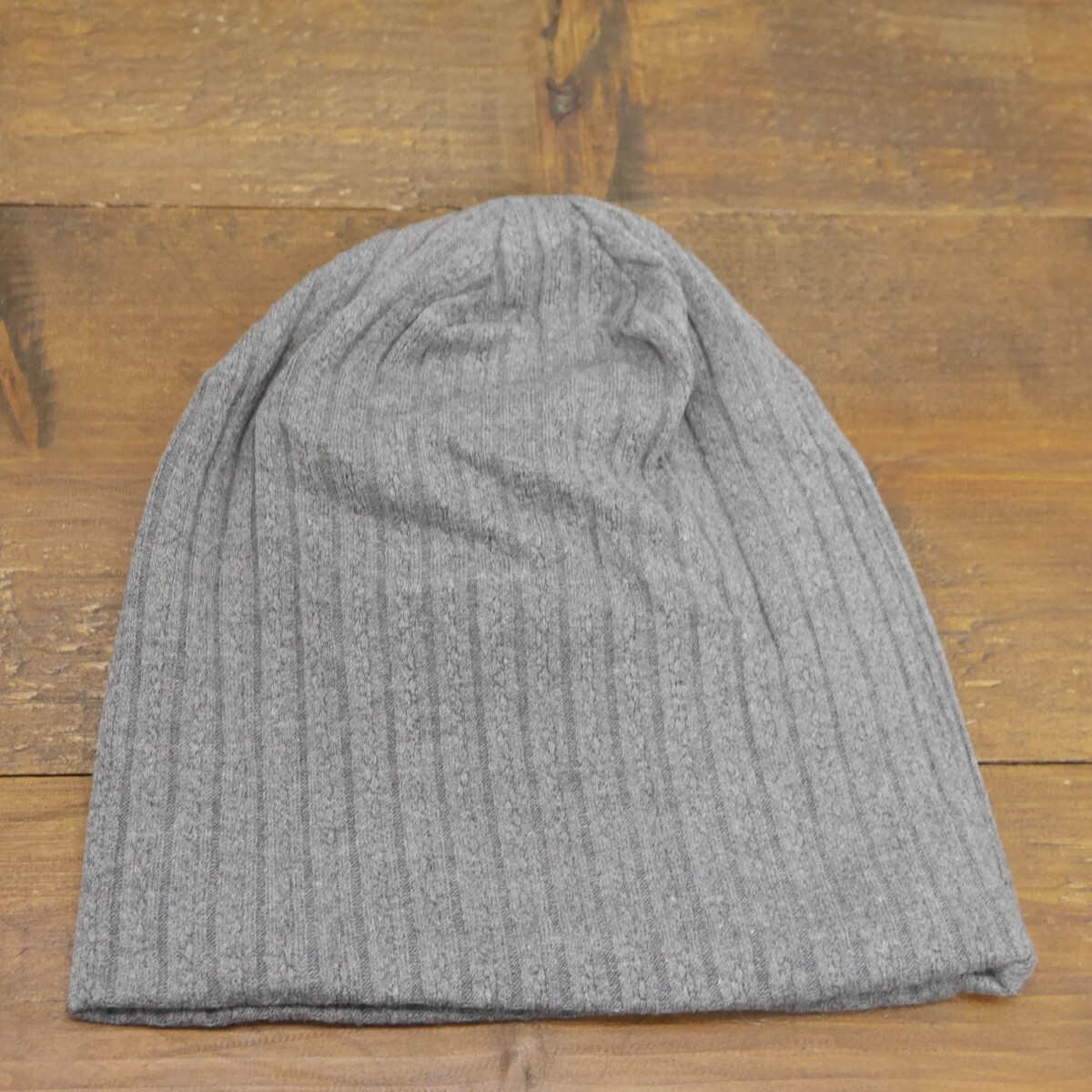 ストライプ ルーズ ニットキャップ シンプル ブラック グレー 暖か 送料\450 男女OK メンズ レディース拍卖