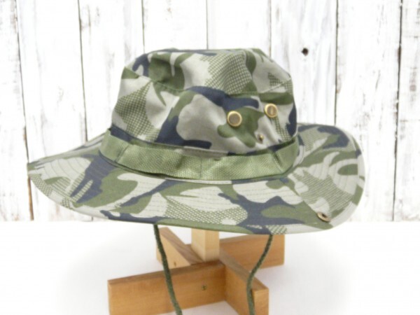 Safari Hat 迷彩Dグリーン サファリ テンガロン 男女OK 送料\340拍卖