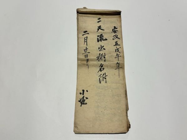 「二天流出名附 安政五年二月二十一日ヨリ」写本 1冊|宮本武蔵 兵法 剣術 和本 古典籍 唐本和刻本 江戸時代拍卖