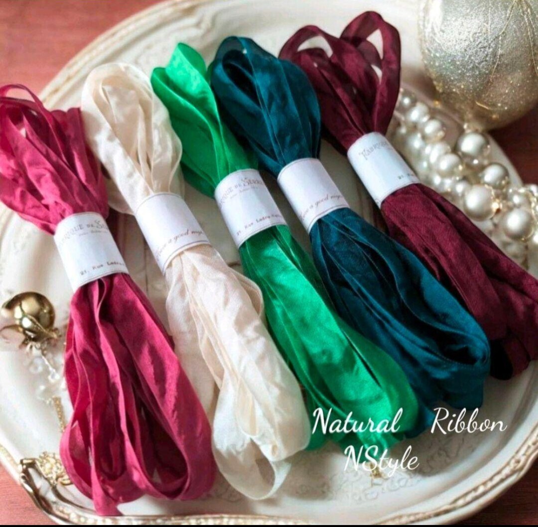 くしゅくしゅリボン シャビーシック 手芸 リボン クリスマス拍卖