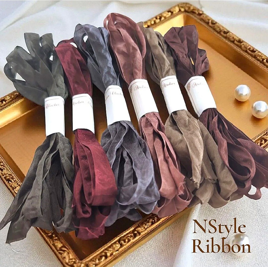 ドライフラワー 手芸 シャビーシック くしゅくしゅリボン アンティーク風 拍卖