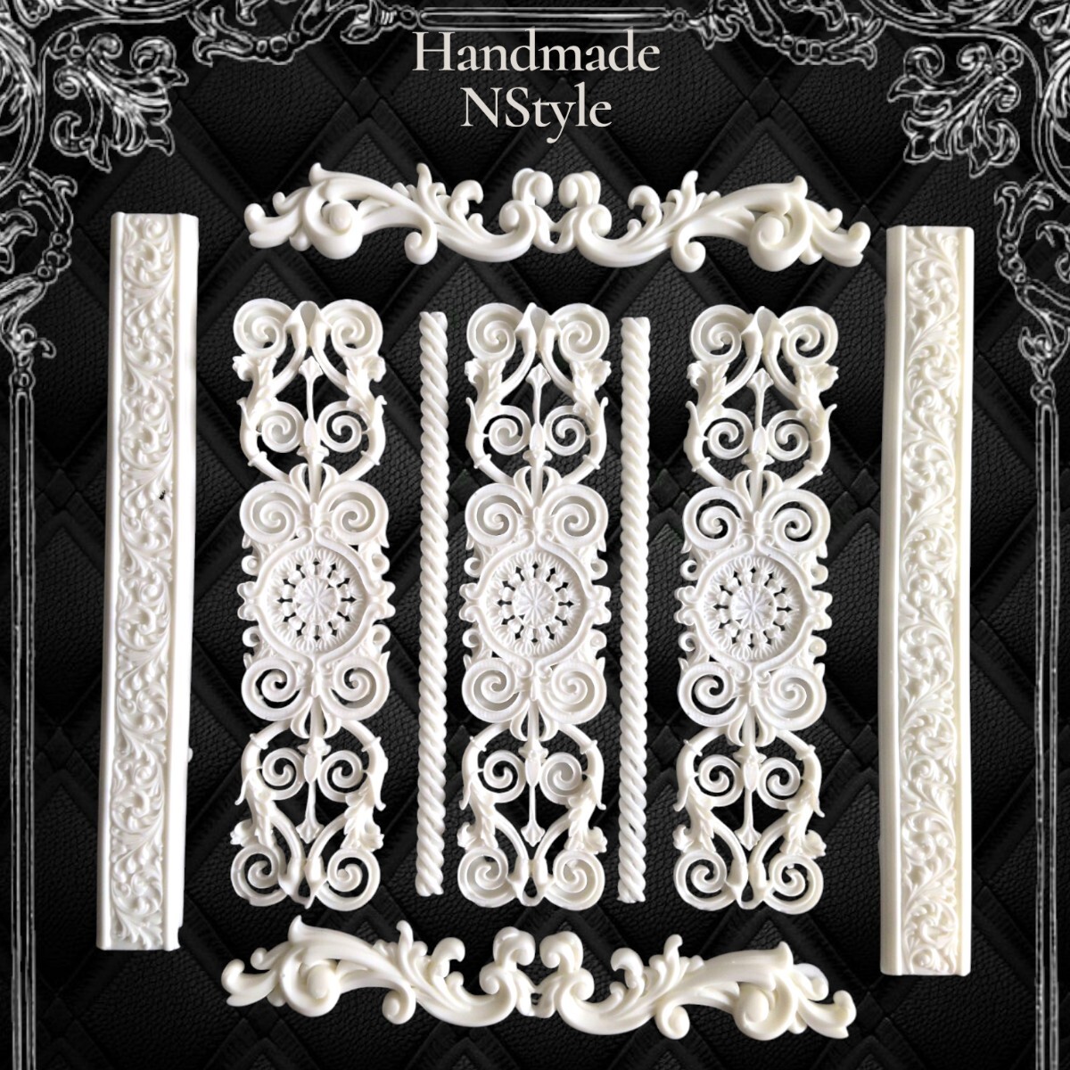 アンティーク飾り DIY 細かい装飾 ロココ調レリーフ拍卖