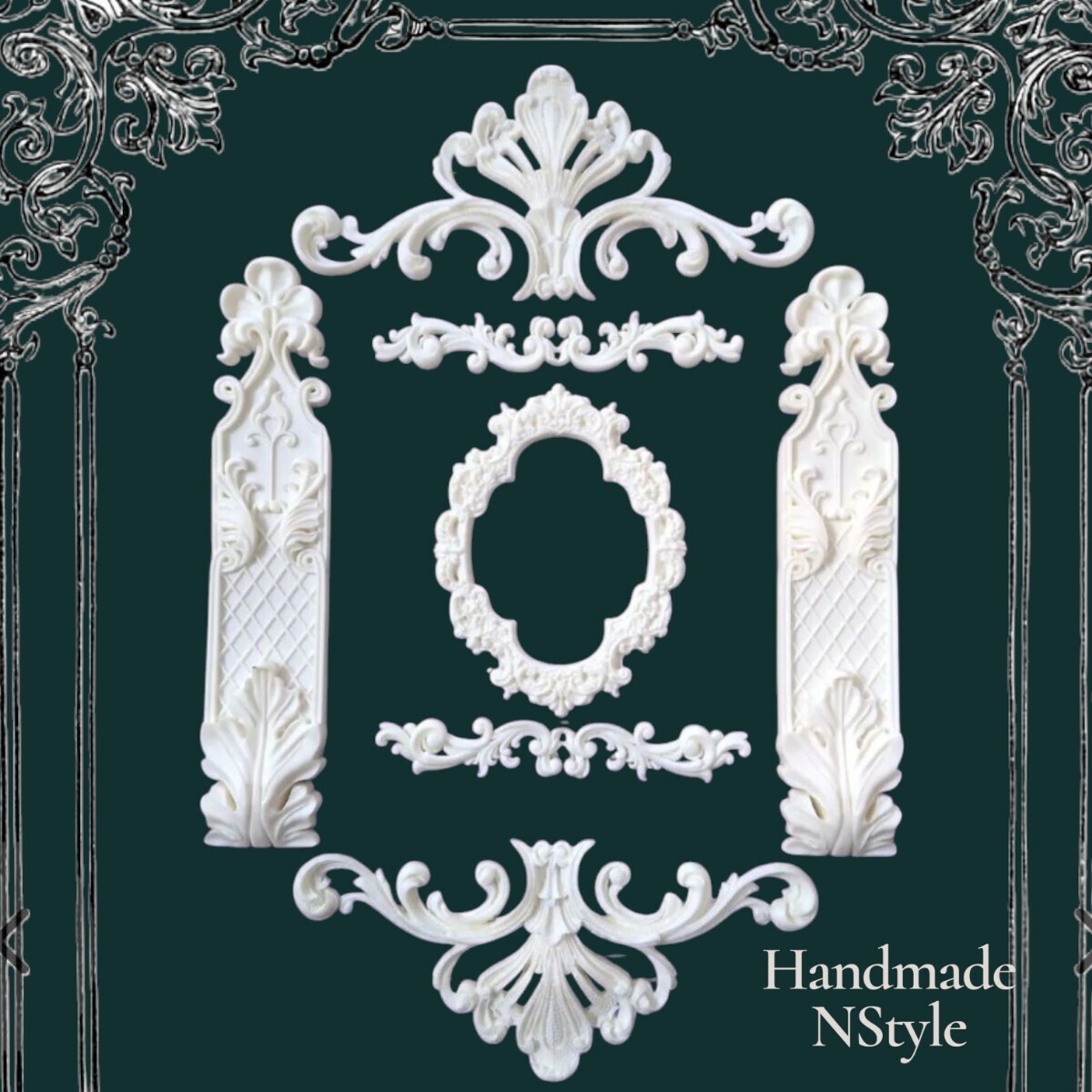 アンティーク飾り DIY 装飾 ロココ調 レリーフ拍卖