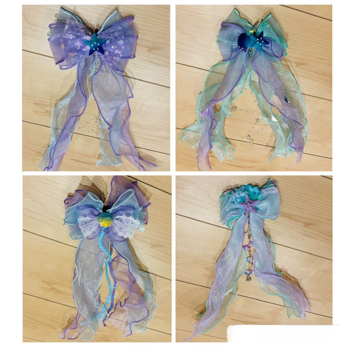 マーメイド ヘアクリップ 4個セット拍卖