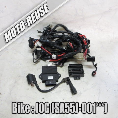 □【JOG ジョグ SA55J 4st】純正ハーネス+電装セット CDI/レギュレーター/IGコイル/ECU 「2WP0」 □K80238拍卖