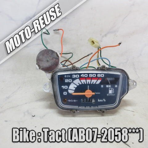 □【Tact タクト AB07】純正スピードメーター(A) 動作OK□K61130拍卖