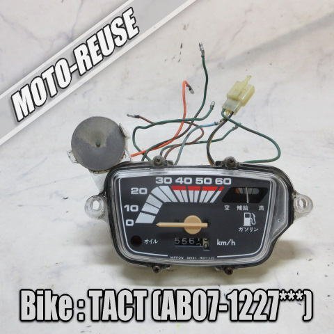 □【Tact タクト AB07】純正スピードメーター(A) 動作OK□K59468拍卖