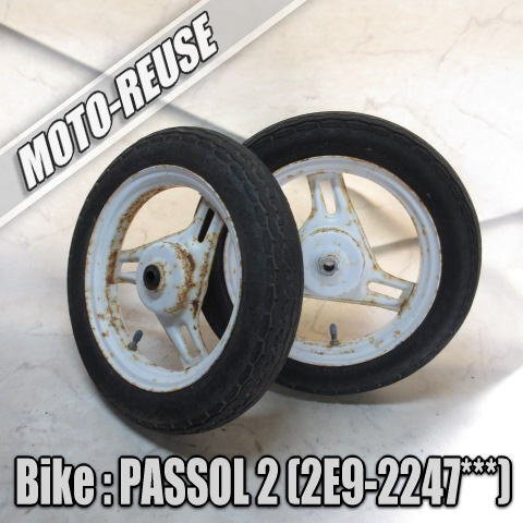 □【PASSOL2 パッソル2 2E9】純正ホイールセット 前後 フロント リア ホイール □K73312拍卖