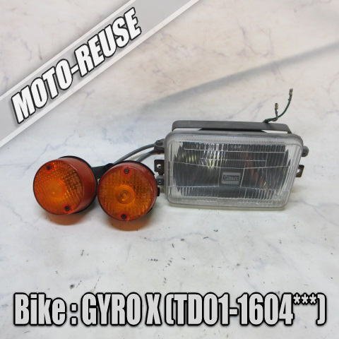 □【GYRO X ジャイロX TD01】純正ライトセット ヘッドライト フロントウインカー □K76652拍卖