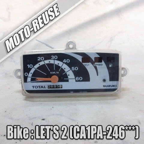 □【レッツ2 LET'S2 CA1PA】純正メーター スピードメーター □K73397拍卖