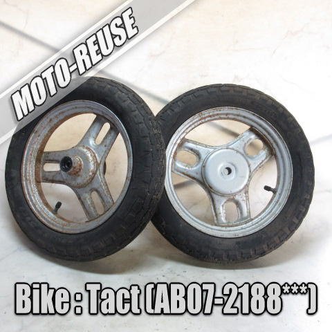 □【Tact タクト AB07 12V車】純正ホイール 前後セット フロントホイール リアホイール□K77079拍卖