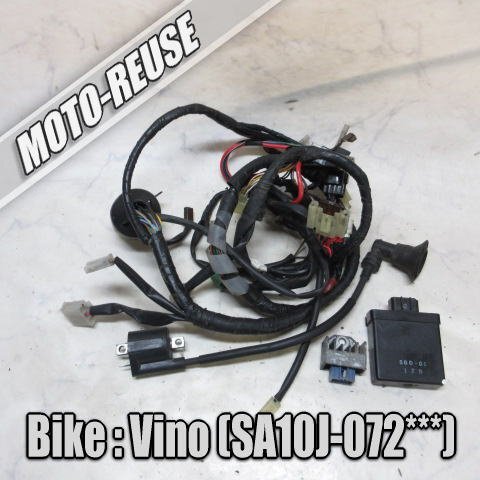 □【Vino ビーノ SA10J 2st】純正メインハーネス+電装セット CDI/レギュレター/IGコイル/イグナイター「5GD-01」□K77097拍卖