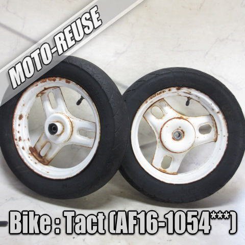 □【TACT タクト AF16 2st】純正ホイール 前後セット フロントホイール リアホイール□K76987拍卖