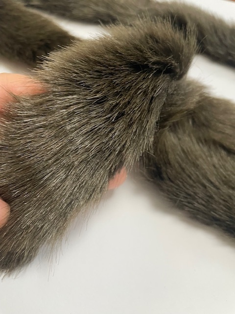 服飾用品整理 MOKUBAフェイクファーテープ トリミングテープ ブラウン ファー幅約5cm 土台2.5cm幅 1mリメイク手作りミンネクリーマellevery拍卖