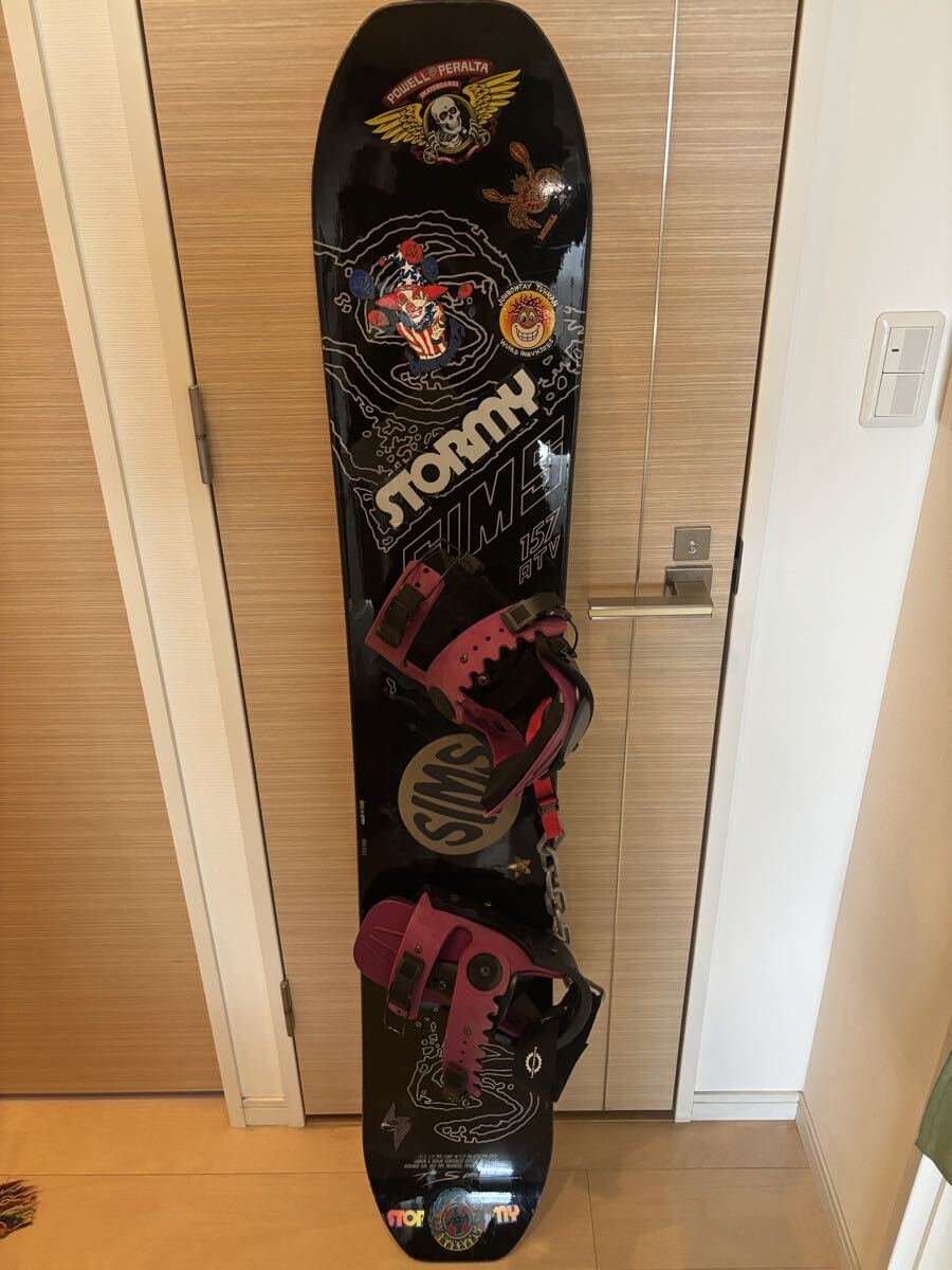 SIMS ATV157 スノーボード 当時物 激レアバインディング付き 鑑賞用 拍卖