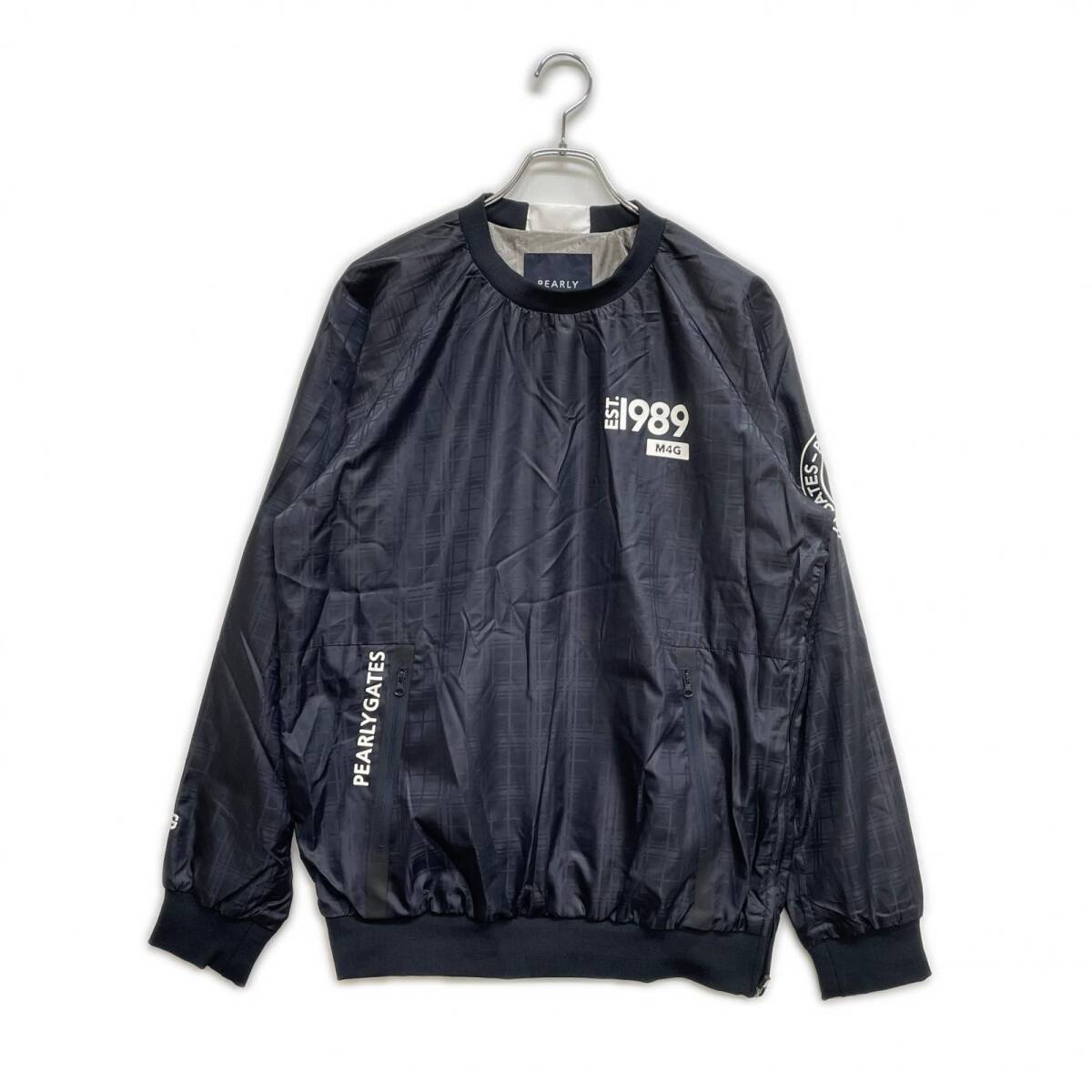 coco 未使用品 パーリーゲイツ メンズ スニードジャック 5(L) 紺 ネイビー 撥水 透湿 保温 チェック レターパックプラス発送可 108491拍卖