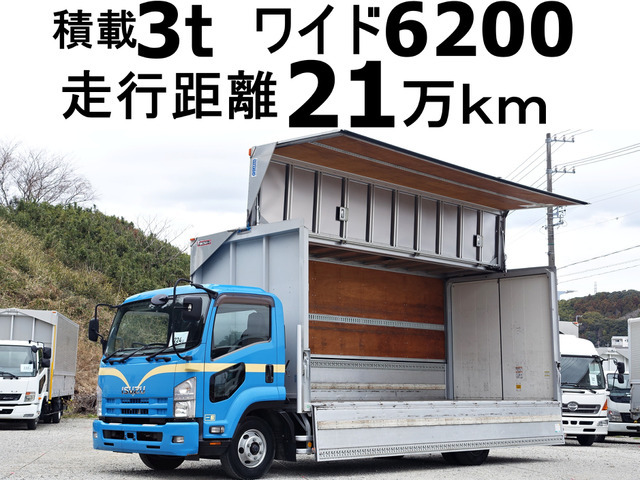 【諸費用コミ】:平成26年 いすゞ フォワード ウィング 積載3tワイドアルミウイングアルミウィング拍卖