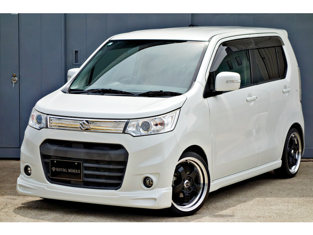 【諸費用コミ】:愛知県豊明発★中古車★全国対応 H25年 スズキ ワゴンRスティングレー T 新品ステルスレーシング R16A/W拍卖