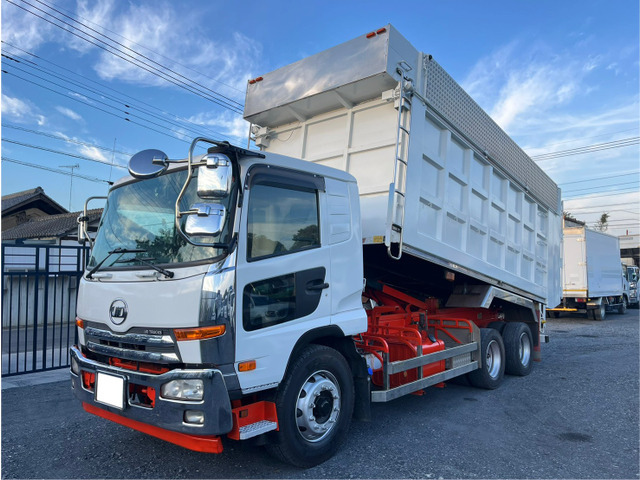 【諸費用コミ】:UDトラックスコンドル増増トン深ダンプ土砂禁ダンプ新明和製積載10t29立米2デフ6速MT車検付き拍卖