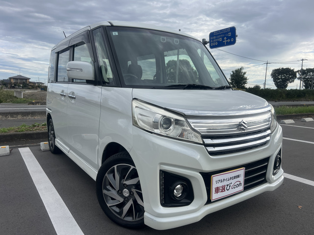 【諸費用コミ】:平成27年 スズキ スペーシアカスタム XS デュアルカメラブレーキサポート★4WD★修復歴無★両側パワスラ拍卖