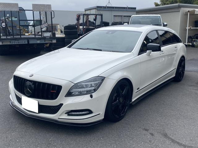 【諸費用コミ】:■宇都宮市発■ 2013年 メルセデス・ベンツ CLSシューティングブレーク ローダウン・F車高調・フルエア拍卖