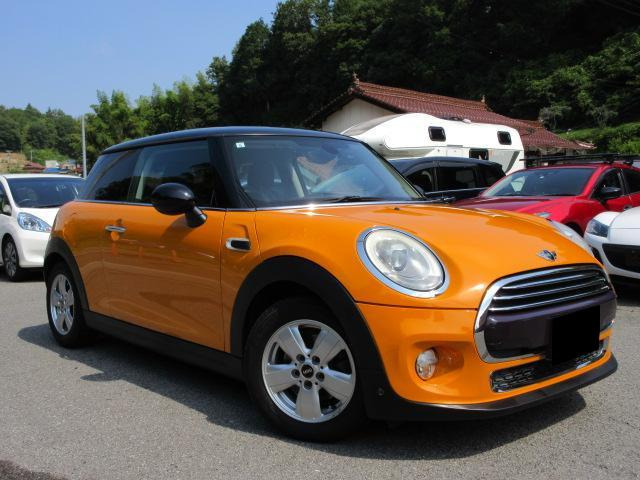 ★東広島市★1ヶ月保証付★2015(H27)年式 BMW MINI ミニ クーパー 3Drターボ 6AT LED ツートン色 ナビ 純正AW拍卖