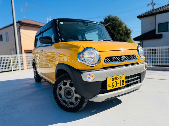 【諸費用コミ】:スズキ ハスラー ハイブリッド(HYBRID) G 4WD レーダーブレーキサポート/シートヒーター/バックモニター拍卖