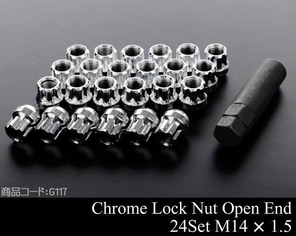 ロックナット 貫通 M14×1.5 24本 【適合】 エスカレード サバーバン タホ ブレイザー ユーコン ホイールナット ラグナット K099拍卖