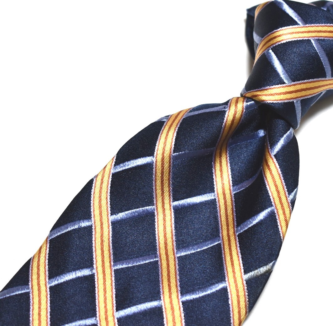 G841☆IKE BEHAR ネクタイ チェック柄☆3本以上送料無料拍卖