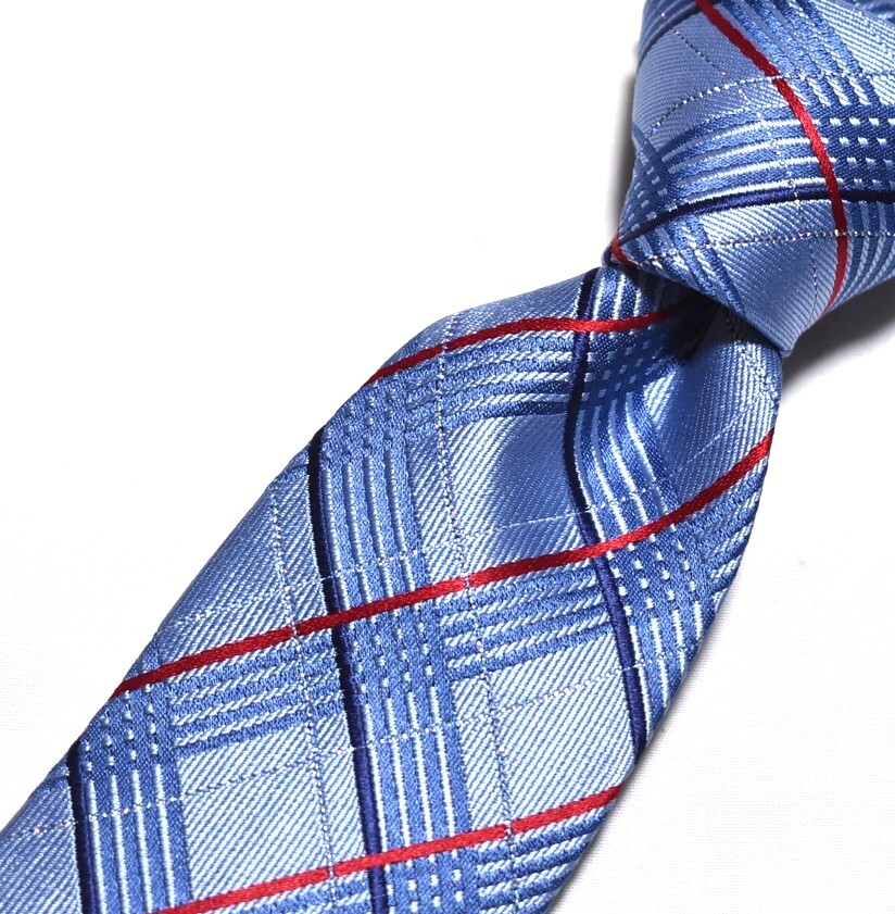 G607☆レノマ ネクタイ チェック柄☆3本以上送料無料拍卖