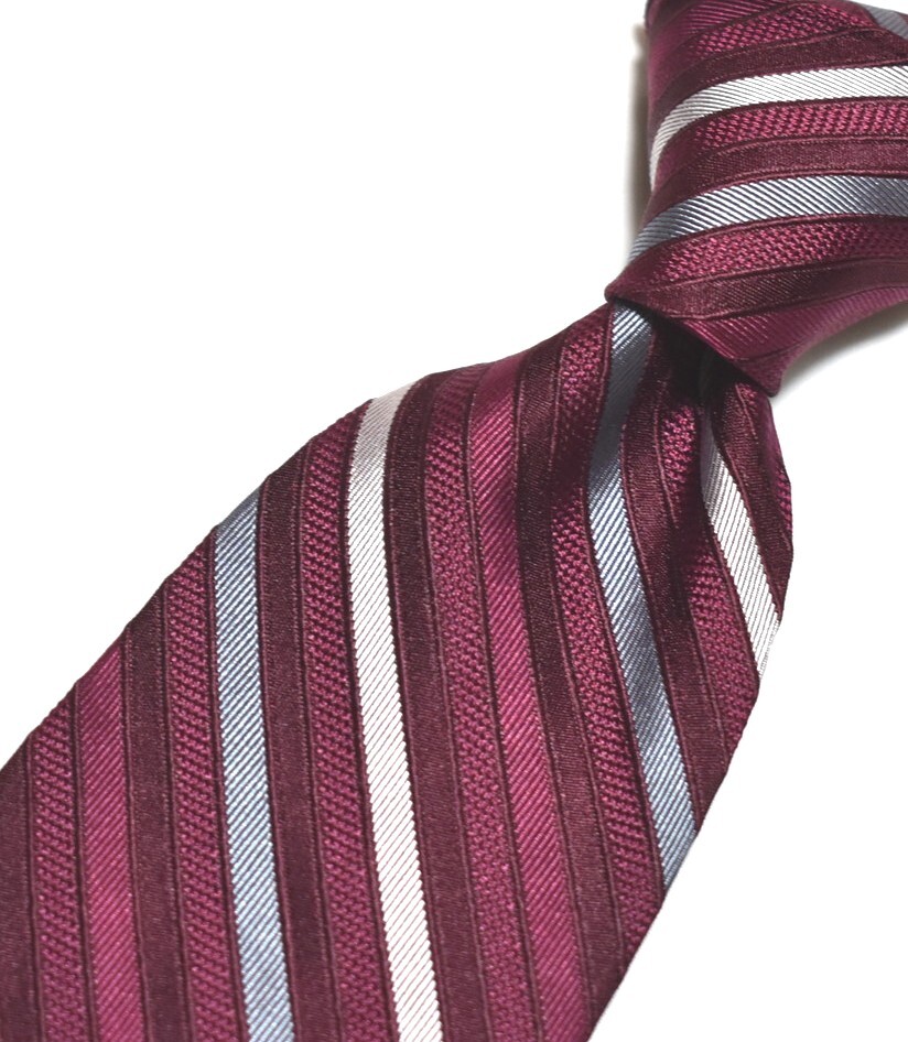 G891☆カルバンクライン ネクタイ ストライプ柄☆3本以上送料無料拍卖