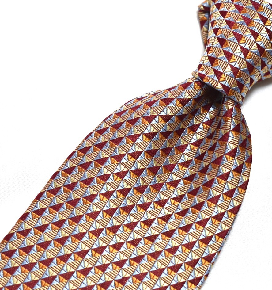 G791☆アクアスキュータム ネクタイ パターン柄☆3本以上送料無料拍卖