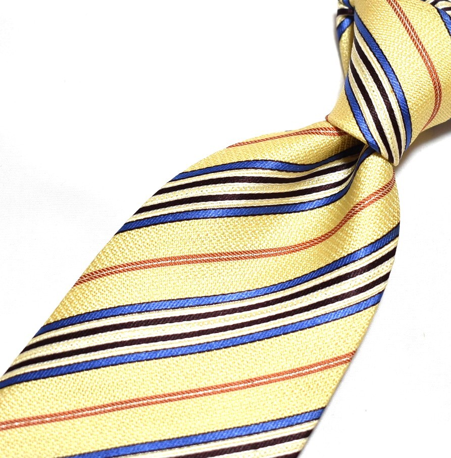 G695☆ランバン ネクタイ ストライプ柄☆3本以上送料無料拍卖