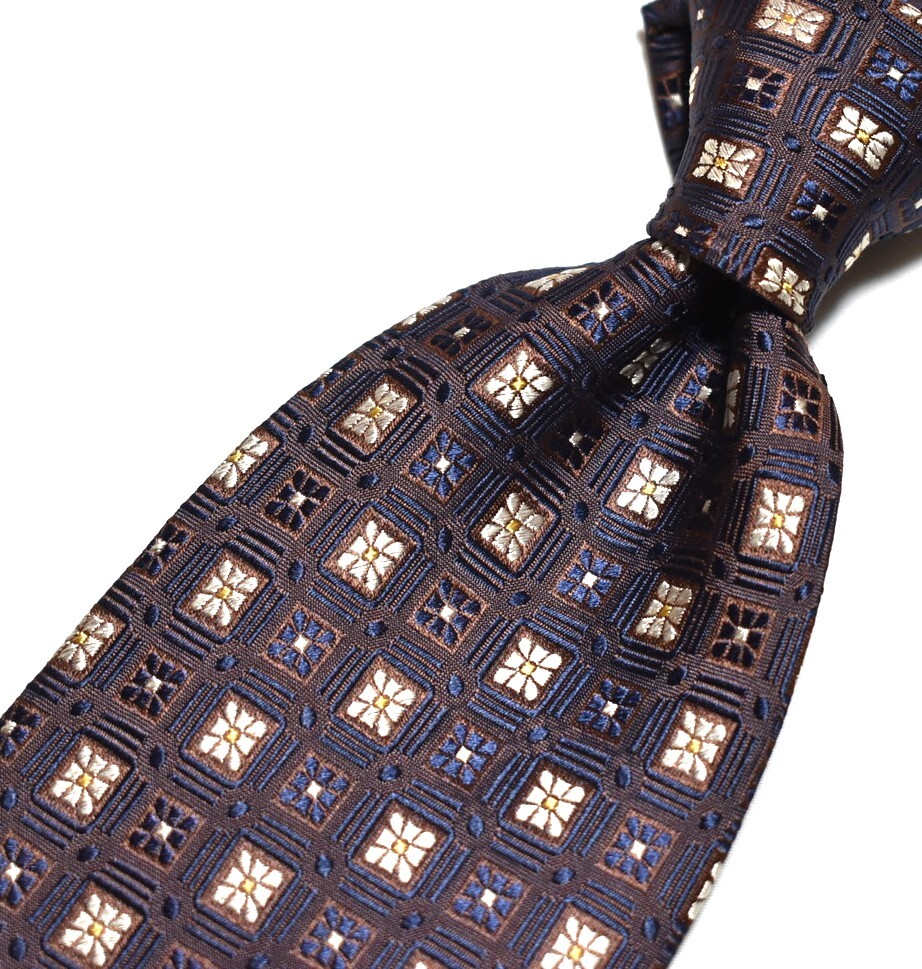 G721☆エルメルジルドゼニア ネクタイ パターン柄☆3本以上送料無料拍卖