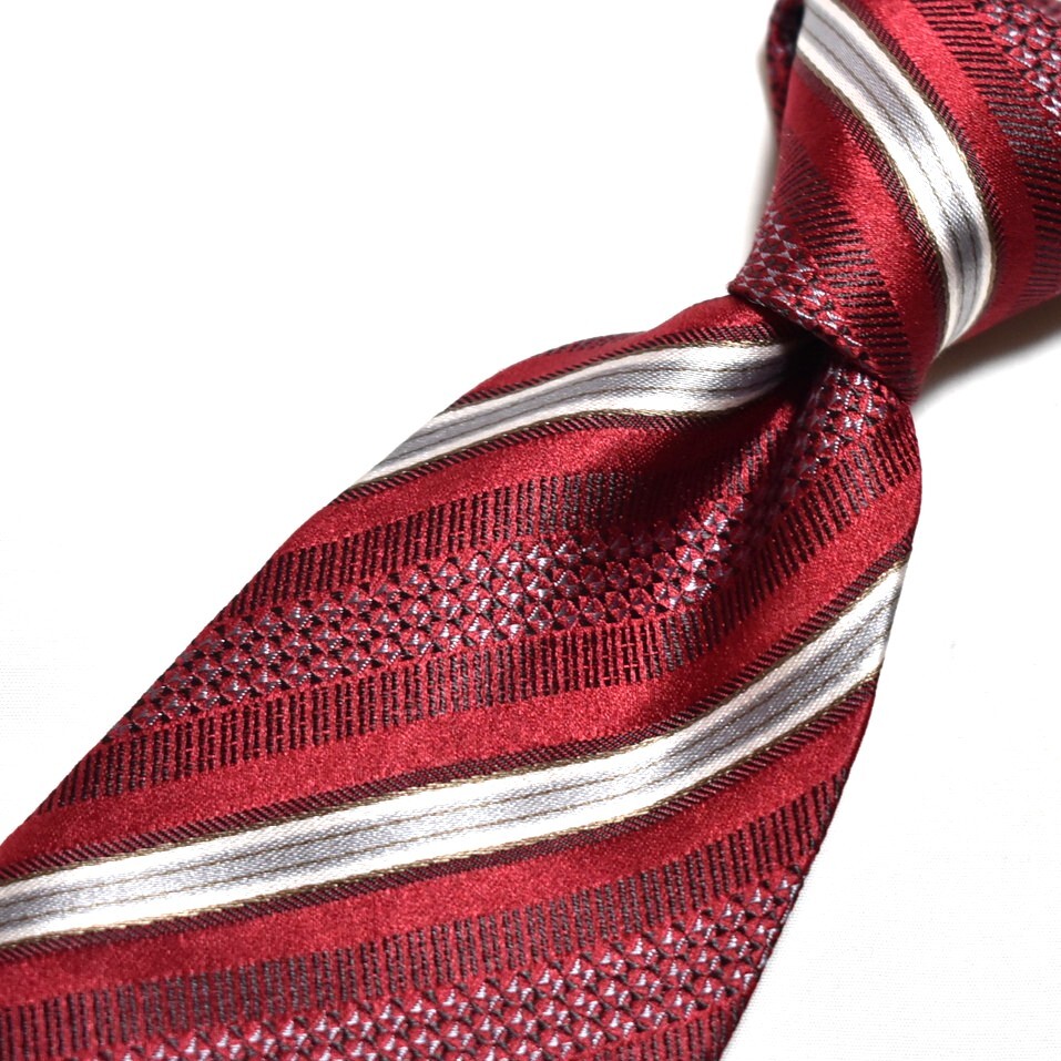 G663☆Guy Laroche ネクタイ ストライプ柄☆3本以上送料無料拍卖