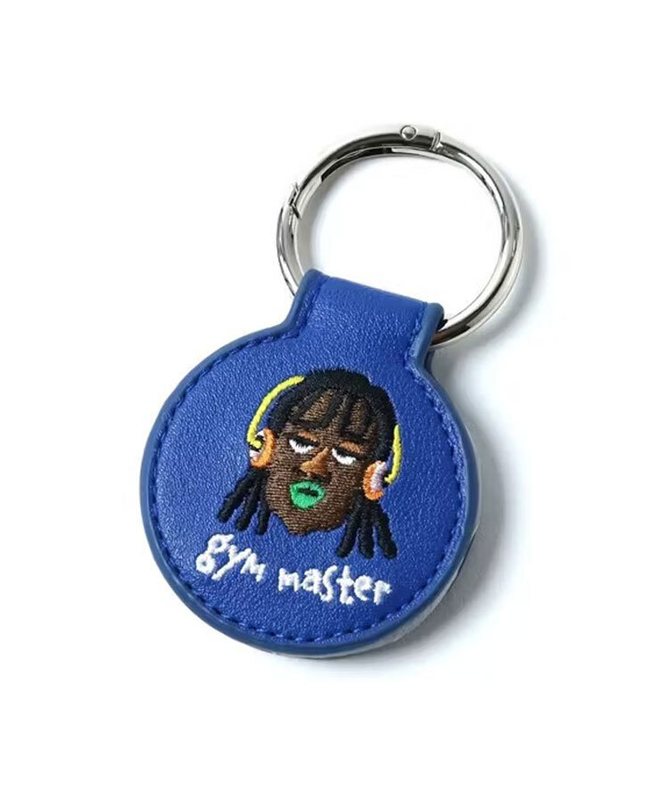 <ブルー(50)>gym master ジムマスター 刺繍マグネットクリップ G621730 キーリング キーホルダー キャップホルダー ギフト プレゼント拍卖
