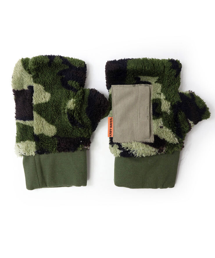 <Lサイズ><カモ(91)>KRIFF MAYER クリフメイヤー デミグラブ ハンドウォーマー 2527806 手袋 フィンガーレスグローブ拍卖