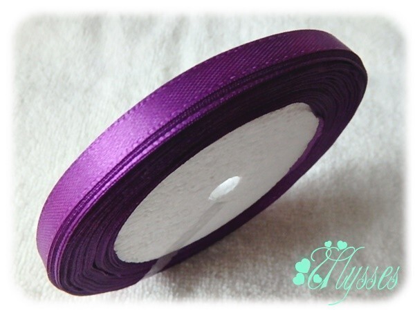 ★アクセ★455★6mm幅バイオレッドサテンリボン20m★1巻★ 説明文・自己紹介は必ずお読みください拍卖