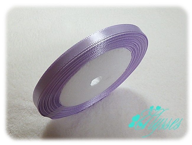 ★アクセ★276★6mm幅薄紫サテンリボン20m★1巻★説明文・自己紹介は必ずお読みください拍卖